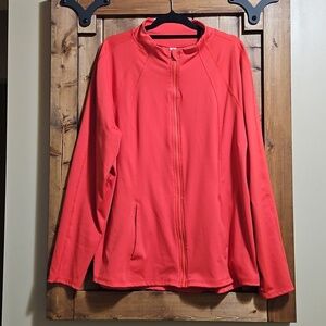 Velocity Red Rebel Flared Fill Zip Jacket Size 1X